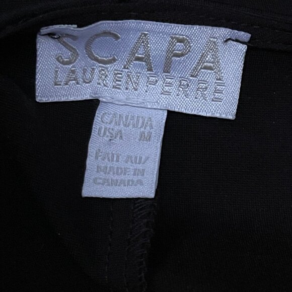 Scapa Lauren Perre Women's Tunic Dress Round Neck Bell Sleeve Medium Black - Picture 3 of 8